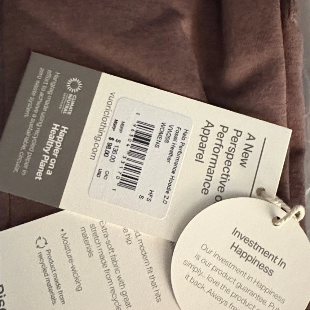 NWT Vuori Halo Performance Hoodie 2.0 - Picture 4 of 10